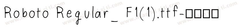 Roboto Regular_ F1(1).ttf字体转换
